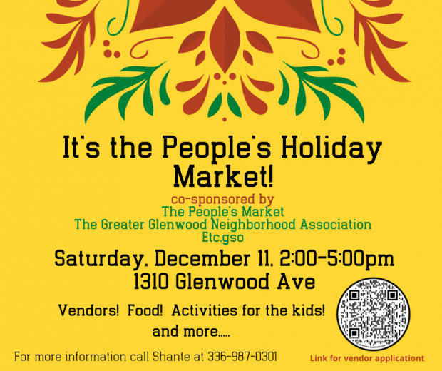 flier for The People's Holiday Market 2021